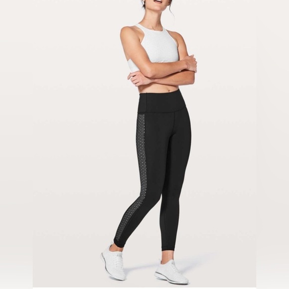 Lululemon Colour Me Quick 7/8 Tight 25" Nulux Black / White - Picture 10 of 10